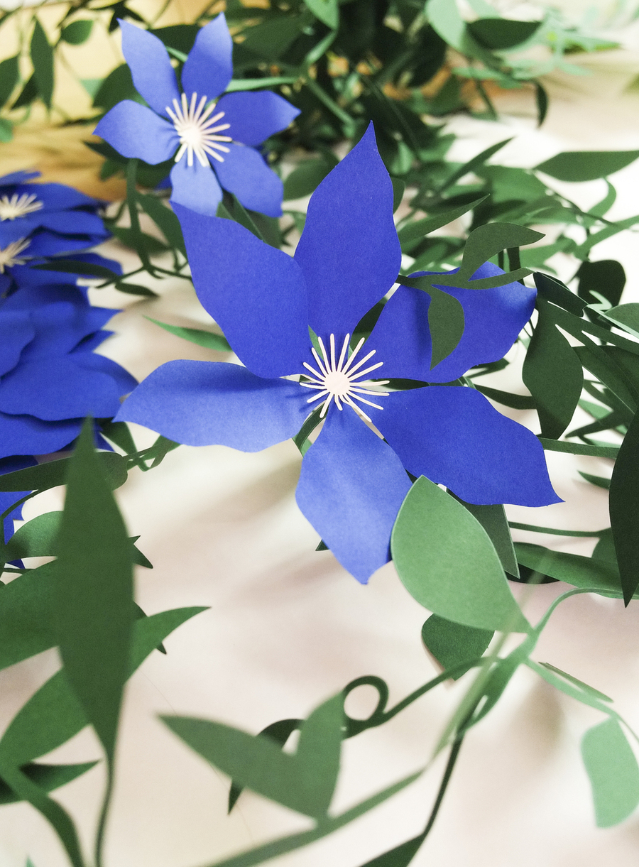 the English garden - Installation by Mathilde Nivet 